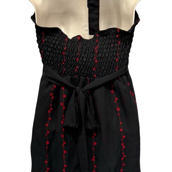 Black Red Baby Doll Halter Sheer Overlay Pink Collection Small Y2K - Picture 5 of 7